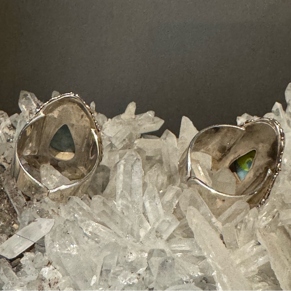 Larimar, Teardrop, Adjustable Ring - image 5